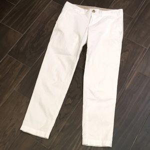 White Casual Pants